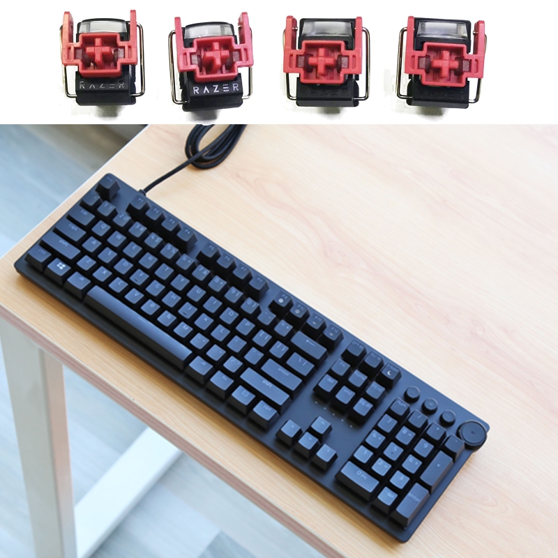 Gaming Accessories Aesthetic - 4 個 V2 Slient ライナー赤光学スイッチ Huntsman