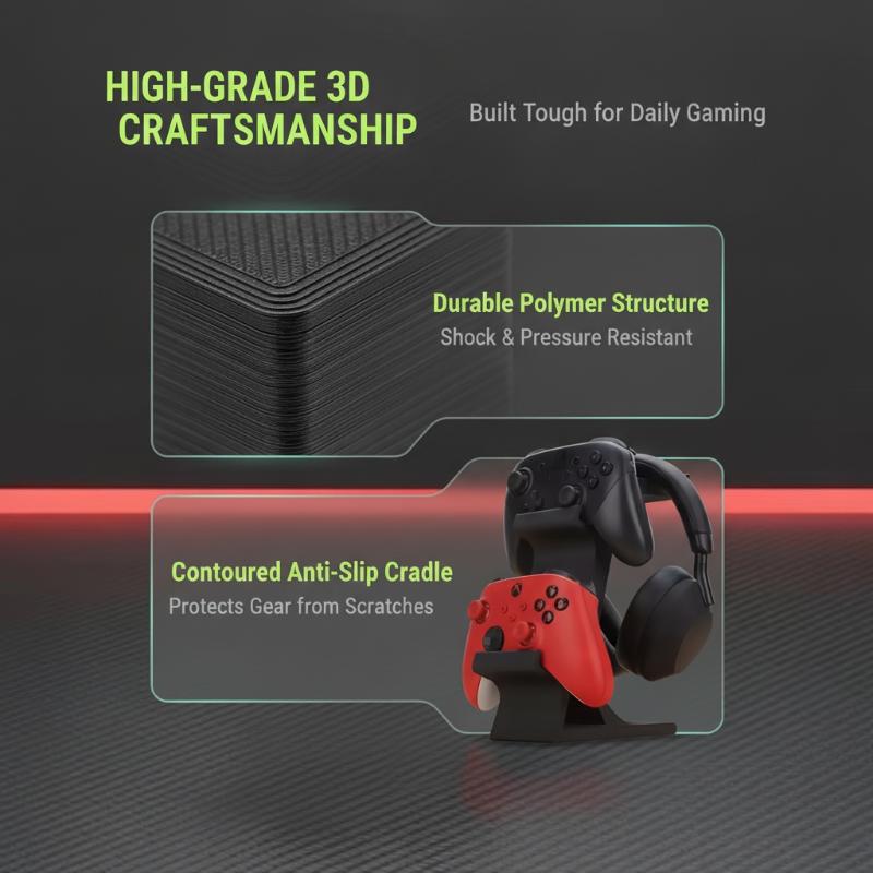 ユニバーサル対応のデュアルゲームコントローラー用ヘッドホンス - Gaming Accessories Rack のレビューと価格